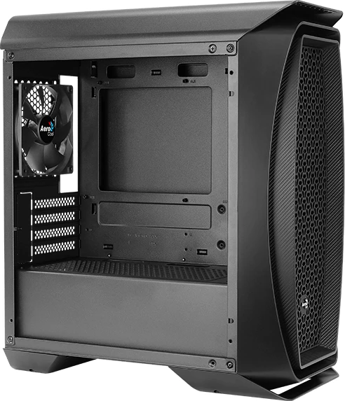 AeroCool Aero One Mini, schwarz, Glasfenster