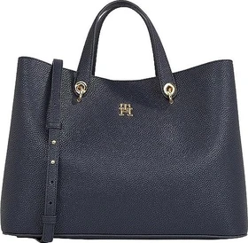 Tommy Hilfiger TH Emblem Satchel Handtasche space blue
