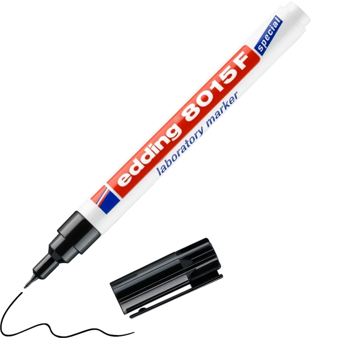 edding 8015F Labormarker schwarz 0,75 mm, 1 St.