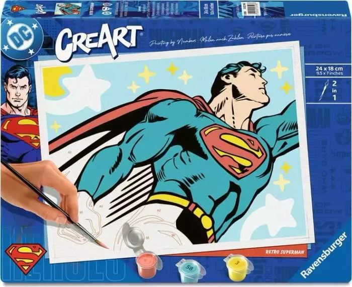 Ravensburger Malen nach Zahlen CreArt DC Comics Retro Superman (12023196)