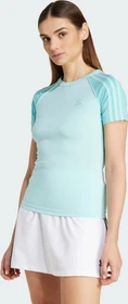 adidas Adicolor 3-Streifen Raglan Slim T-Shirt kurzarm semi flash aqua (Damen)