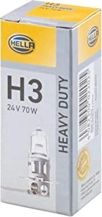 Hella Standard Halogen 24V H3 70W, 1er-Pack