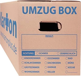 Kartonplus Umzugskarton braun, 620x300x330mm, 25er-Pack