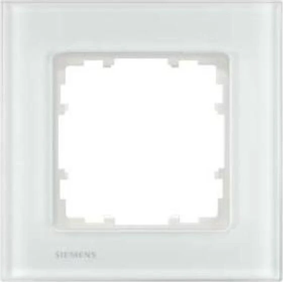 Siemens DELTA miro Glas Rahmen 1-Fach, weiß