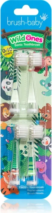 Brush Baby WildOnes Kinder-Ersatzbürste, 4 Stück