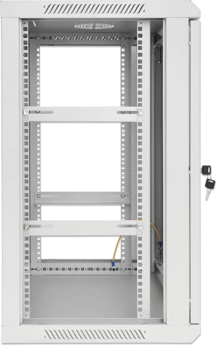 Intellinet Wandschrank 20HE, Sicherheitsglastür, IP2X, hellgrau, 450mm tief
