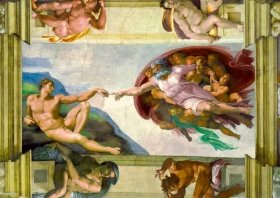 Bluebird Puzzle Michelangelo The Creation of Adam, 1511