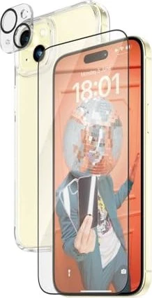 PanzerGlass 3-in-1 Set für Apple iPhone 15 Plus transparent
