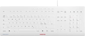 Cherry Stream Protect Keyboard-grau, weiß/grau, USB, ND