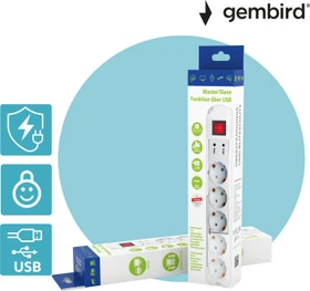 Gembird EnerGenie PCW-MS, 5-fach, 1.8m