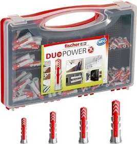 fischer DuoPower Red-Box Dübel-Sortiment inkl. Koffer, 280 Stück