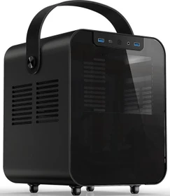 Jonsbo Jonsplus BO 100, schwarz, Glasfenster, Mini-ITX