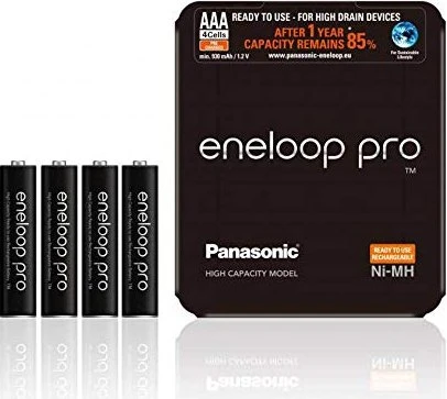 Panasonic eneloop pro (Gen 5) Storage Case Micro AAA NiMH 930mAh, 4er-Pack