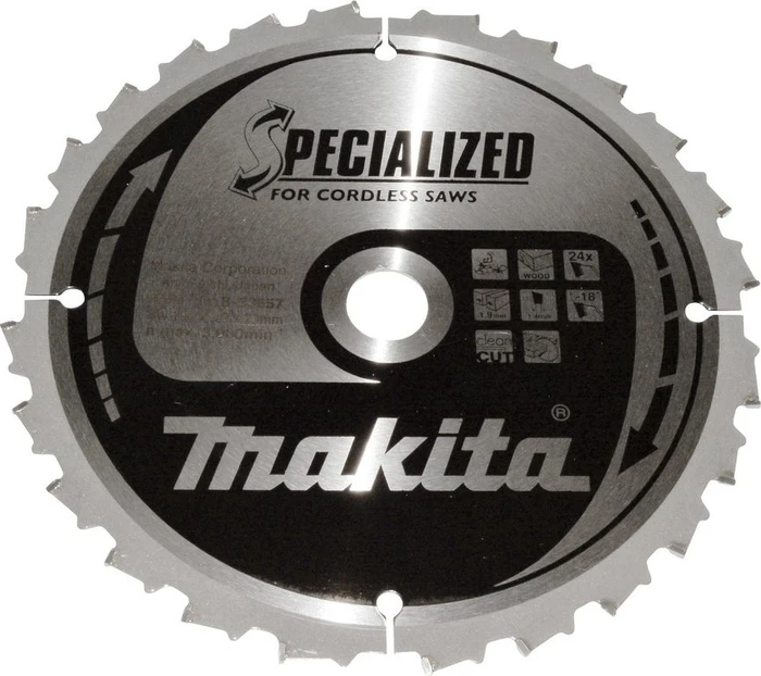 Makita Specialized Kreissägeblatt 24Z, 190x1.9x20mm, 1 Stück