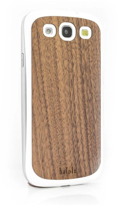 Balolo Holz Cover Walnuss für Samsung Galaxy S3