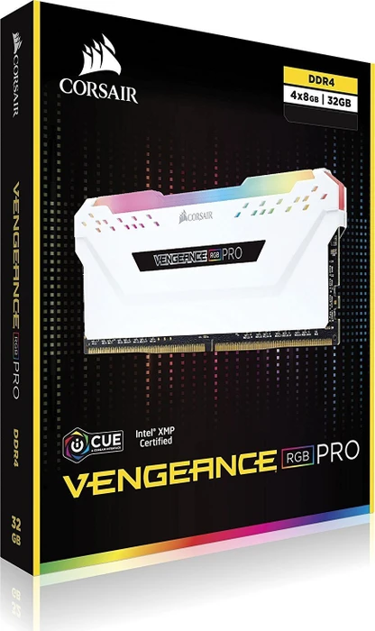 Corsair Vengeance RGB PRO weiß UDIMM 32GB Kit, DDR4-3200, CL16-18-18-36