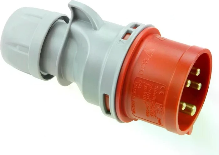 PCE Drehstromstecker Stecker Turbo Shark 400V 32A IP44