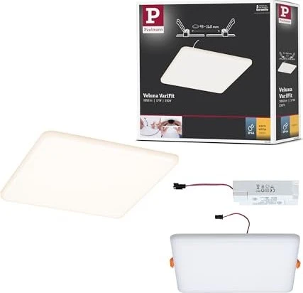 Paulmann Veluna VariFit Einbaupanel eckig 17W satin
