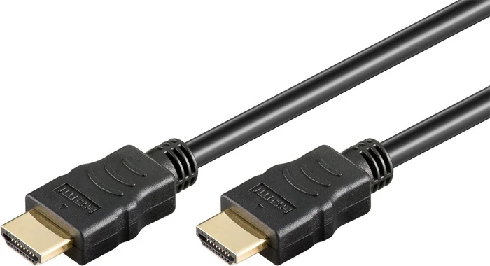 goobay High Speed mit Ethernet HDMI 2.0 Kabel schwarz, 1.50m