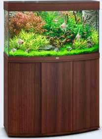 Juwel Vision 180 LED Aquarium-Set mit Unterschrank, dunkles Holz/dunkles Holz, 180l