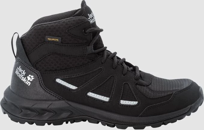 Jack Wolfskin Woodland 2 Texapore Mid schwarz/grau (Damen)