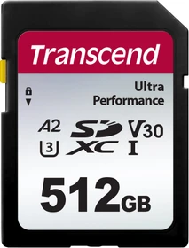 Transcend 340S R160/W90 512GB, UHS-I U3, A2, Class 10