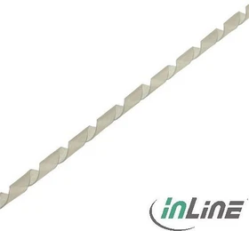 InLine Spiralband, 6mm, 10m, weiß