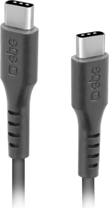 SBS Mobile Daten- und Ladekabel USB-C auf USB-C 3m schwarz