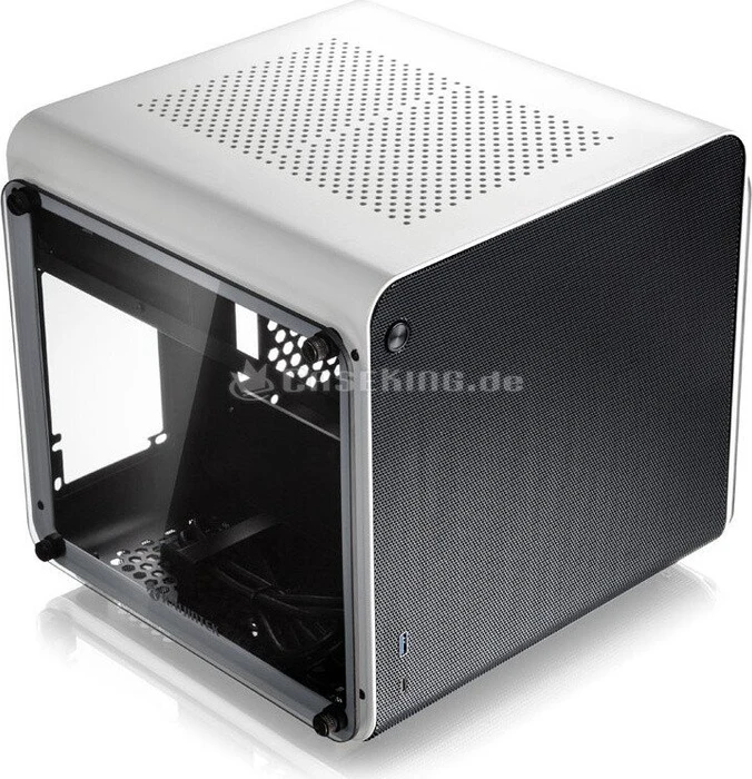 Raijintek Metis Evo TGS, weiß/schwarz, Glasfenster, Mini-ITX