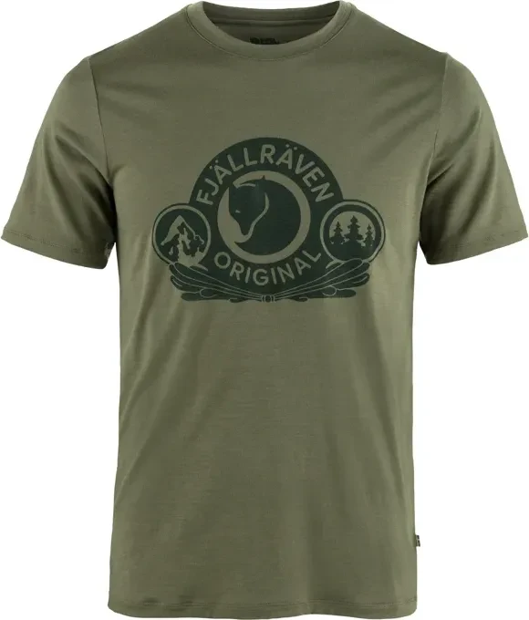 Fjällräven Abisko Wool Classic Funktionsshirt kurzarm laurel green (Herren)