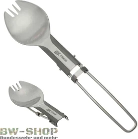 Esbit klappbares Outdoor Gabel/Löffel Besteck titan