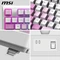 MSI FORGE GK600 TKL Wireless Violet, LEDs RGB, hot-swap, KKT Purple Star, USB/Bluetooth, ES Vorschaubild