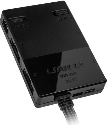 Lian Li Uni Hub SLV2 L-Connect 3 Controller, Licht- und Lüftersteuerung, schwarz
