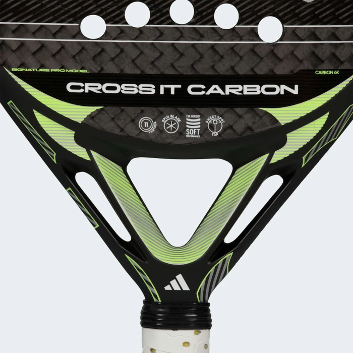 adidas Cross It Carbon 2026 Padel-Tennisschläger black/lime