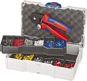 Knipex Crimpzange inkl. Aderendhülsen-Sortiment inkl. Systainer, 18cm