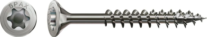 Spax Edelstahl rostfrei A2 4CUT T-STAR plus T20 Universalschraube, 4.5x45mm, 25 Stück
