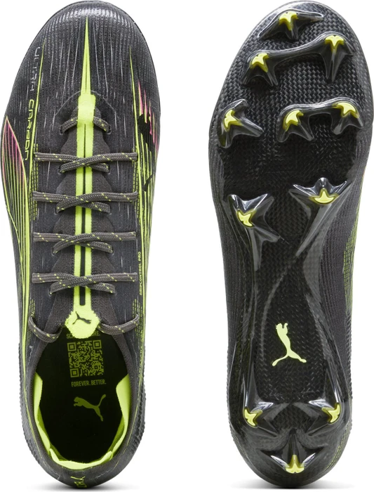 Puma Ultra 5 Carbon FG matte aged silver/yellow alert/sun struck (Damen)