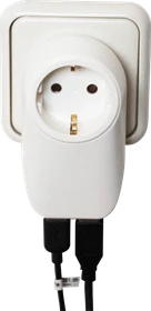 Heitec Zwischenstecker mit 2x USB Ladebuchse