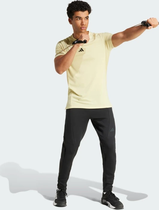 adidas Designed For Training Workout Funktionsshirt kurzarm powder yellow (Herren)