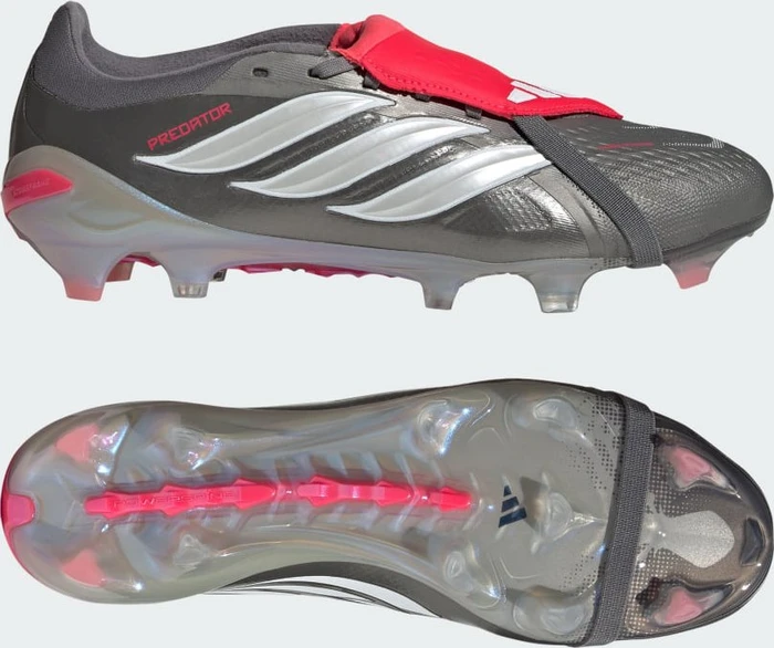adidas Predator Pro Fold-Over Tongue FG iron metallic/zero metalic/lucid red