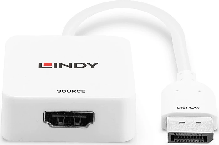 Lindy DisplayPort 1.2/HDMI 2.0 Adapterkabel weiß