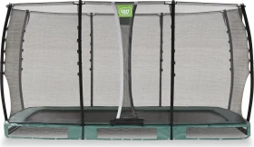 Exit Toys Allure Classic mit Sicherheitsnetz 214x366cm Bodentrampolin grün