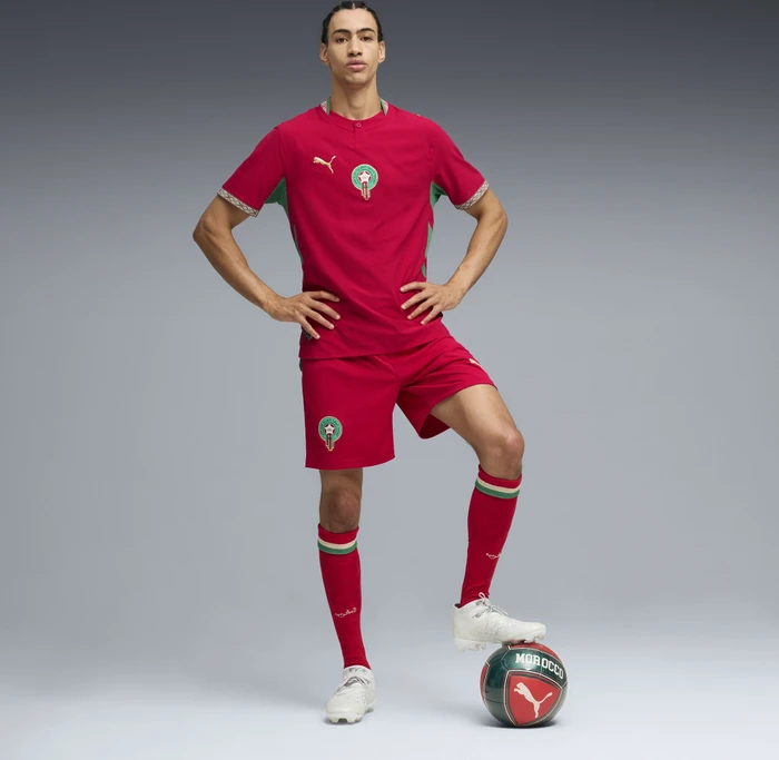 Puma FIFA WM 2026 Marokko Authentic Heimtrikot kurzarm fast red/victory gold (Herren)