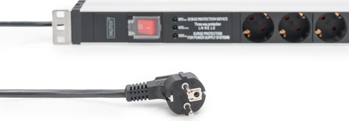 Digitus 19" Steckdosenleiste, 1HE, 5-fach, 230V, 2m