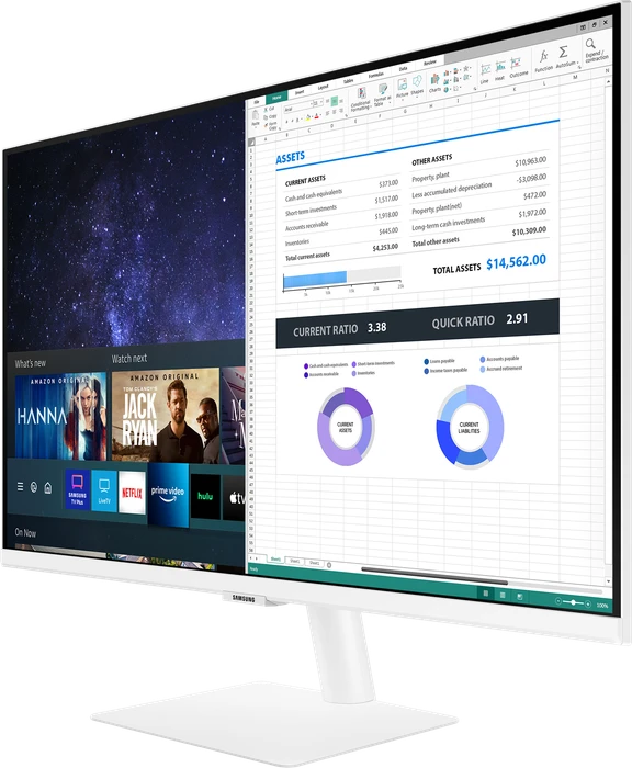 Samsung Smart Monitor M5 M50A, weiß, 27"