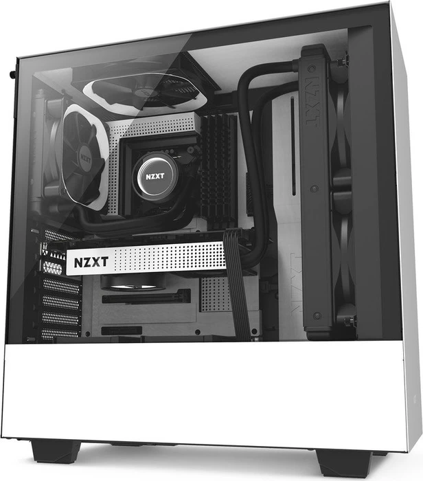 NZXT H500 weiß, Glasfenster