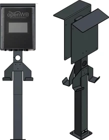 Die Ladesäule Standsäule für 2x OpenWB Series 2 Duo / Standard Wallbox