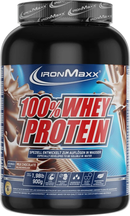 IronMaxx 100% Whey Protein Milchschokolade 900g