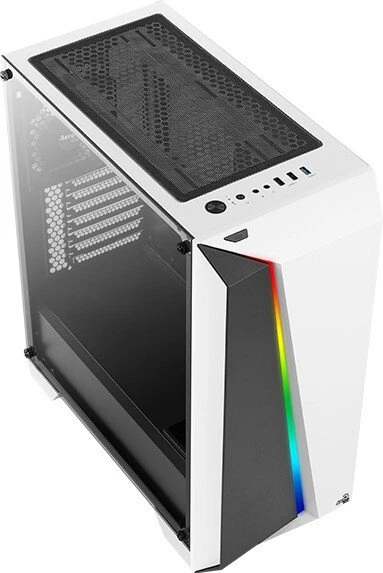 AeroCool Cylon Pro, weiß, Glasfenster
