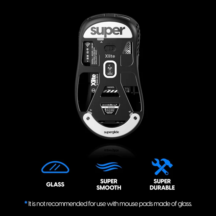Pulsar Gaming Gears Superglide 2 für Pulsar Xlite Wireless, Mausgleiter, weiß